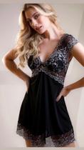 Camisola microfibra com detalhes guipir Camisola microfibra com detalhes guipir
