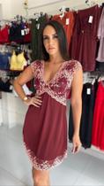 Camisola microfibra com guipir Camisola microfibra com guipir