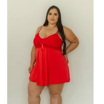 Camisola Noele Plus Size Liganete e Renda