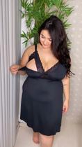 Camisola Plus Size Amamentação renda Alça Reforçada Camisola Plus Size Amamentação renda Alça Reforçada