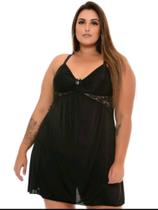Camisola Plus Size Com Renda Conforto e Beleza Extra Grande Camisola Plus Size Com Renda Conforto e Beleza Extra Grande