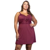 Camisola Plus Size Microfibra Confortável Sem Bojo Moda de Baixo - TV5011