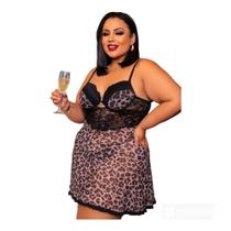 Camisola Plus Size- Para Gordinhas Lindas- Camisola Sensual- Feminina - Ousadia Lingerie e Moda Praia