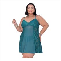 Camisola Plus Size- Sensual - Detalhe em Renda