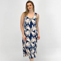 Camisola Pzama Midi Regata Estampada Feminino