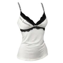 Camisola regata fofa revestida com estampa de flores Y2K Gothic Women