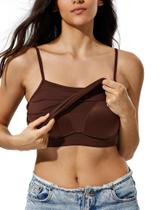 Camisola regata ZeroBound com sutiã de prateleira embutido para mulheres Camisola regata ZeroBound com sutiã de prateleira embutido para mulheres