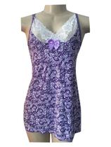 Camisola Roxa Estampada Formosa 615 Rendado Liganete Camisola Roxa Estampada Formosa 615 Rendado Liganete