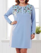 CAMISOLA SENHORA MANGA LONGA PLUS SIZE COM PALA Nº 50 AO 54