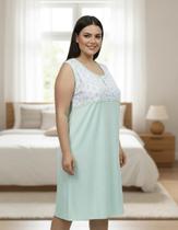 Camisola Senhora Regata Pala C/estampa Plus Size Nº 50 Ao 54