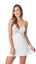 Camisola Sensual C/ Calcinha Renda Lingerie Camisola Sensual