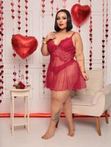 Camisola Sexy Plus Size- Conforto e qualidade- Acompanha Calcinha