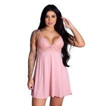 Camisola Sexy Romantic Com Renda Elegante Sensual Sedutora Vestido de Dormir Estilo Romântico