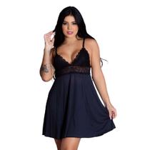 Camisola Sexy Romantic Com Renda Elegante Sensual Sedutora Vestido de Dormir Estilo Romântico