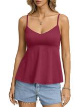 Camisolas de algodão femininas EasyGala Peplum 2026 Magenta M Camisolas de algodão femininas EasyGala Peplum 2026 Magenta M