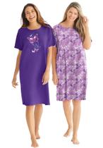 Camisolas Dreams & Co. Plus Size Kit com 2 Peças Algodão 3X/4X Camisolas Dreams & Co. Plus Size Kit com 2 Peças Algodão 3X/4X
