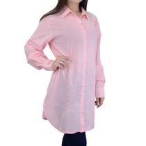 Camissa Feminina Milani ML Chemise Paty Rosa Bebe - 214