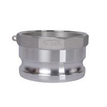 Camlock Fittings Quafwia Aluminium 1 peça A 4" macho x fêmea