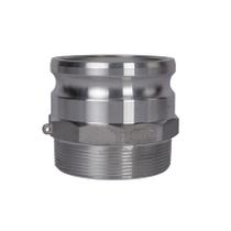 Camlock Fittings Quafwia Aluminium Type F 4" com adaptador macho