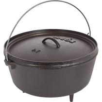 Camp Dutch Oven Lodge 10 litros de ferro fundido pré-temperado preto