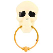 Campainha Aldravas Caveira Batedor De Porta C/Som Halloween Campainha Aldravas Caveira Batedor De Porta C/Som Halloween