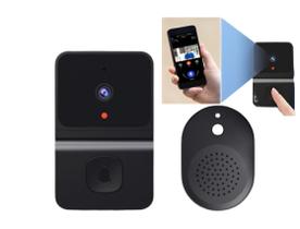 Campainha Câmera Kit Wifi Sem Fio Áudio Interfone Portão