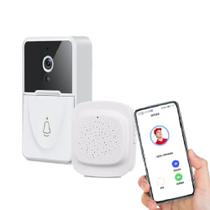 Campainha com Câmera e Áudio Interfone Inteligente Sem Fio Videochamada em Tempo Real