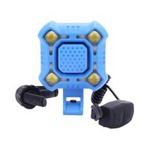 Campainha Eletrônica Para Bicicleta MTB Tipo-C Recarregável Luz De Advertência Para Segurança