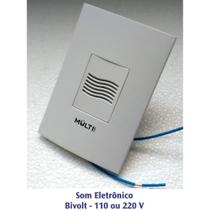 Campainha Eletrônica Residencial Embutir em Caixa 4x2" Bivolt