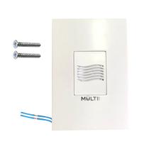 Campainha Grilo Cigarra Residencial Comercial Slim com Fio Embutir 4x2 Bivolt