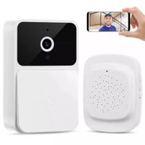 Campainha Inteligente C/ Câmera e Áudio Interfone Wifi Recarregável Atende em Tempo Real Sem Fio Campainha Inteligente C/ Câmera e Áudio Interfone Wifi Recarregável Atende em Tempo Real Sem Fio