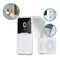 Campainha Inteligente Interfone Câmera Áudio Wi-Fi Protetora