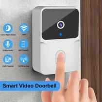 Campainha Inteligente Mini Doorbell Wifi Com Camera Vídeo Hd Visão Noturna Campainha Inteligente Mini Doorbell Wifi Com Camera Vídeo Hd Visão Noturna