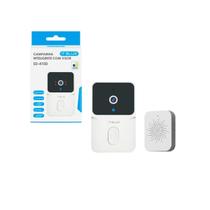 Campainha Inteligente Sem Fio Com Vídeo Wi-Fi Voz Registro Visitante