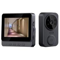 Campainha Inteligente Sem Fio Segurança Residencial Tela LCD Monitor Plug & Play Alta Definição Campainha Inteligente Sem Fio Segurança Residencial Tela LCD Monitor Plug & Play Alta Definição