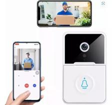 Campainha Interfone Câmera HD WI-FI Sem Fio À Prova D'água Recarrega