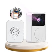 Campainha Interfone Inteligente Sem Fio Camera Audio Wifi Porteiro Eletrônico Olho Mágico Digital