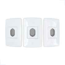 Campainha placa 4x2 cigarra finesse branco blux