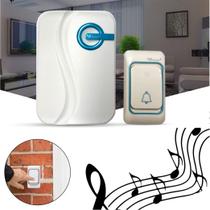 Campainha Residencial A Pilhas Wireless Sem Fio 32 Toques Linha Premium