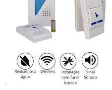 Campainha Residencial Sem Fio Resistente Água Wifi 32 Sons Campainha Residencial Sem Fio Resistente Água Wifi 32 Sons