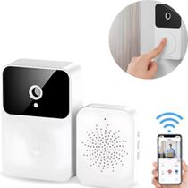 Campainha Residencial Wifi Branco Externa Vivo Tempo Real Premium Áudio Campainha Residencial Wifi Branco Externa Vivo Tempo Real Premium Áudio