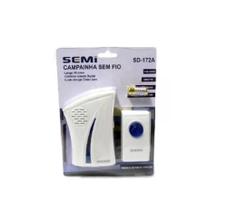 Campainha Sem Fio 32 Toques Led Wireless Alcance 50 Metros - It Bleu