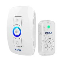 Campainha Sem Fio À Prova d'Água Para Exterior, Campainha Inteligente Com LED, Volume Ajustável,