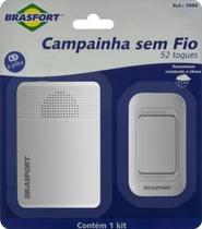 campainha sem fio brasfort bateria 12v com 52 tons campainha sem fio brasfort bateria 12v com 52 tons