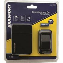 Campainha Sem Fio Brasfort Pilhapilha 52 Toques Pre-Ta 7748 Campainha Sem Fio Brasfort Pilhapilha 52 Toques Pre-Ta 7748