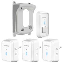 Campainha sem fio CIB 101 Intelbras Para 3 salas e Protetor