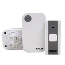 Campainha Sem Fio Foxlux CAD 3 Bivolt com Alcance de 100m e 32 Toques, Instalação Rápida Plug and Play Para Residências, Escritórios e Pequenos Comérc
