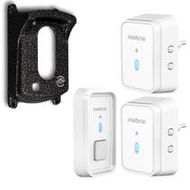 Campainha sem fio Intelbras CIB 101 Para 2 salas e Protetor Campainha sem fio Intelbras CIB 101 Para 2 salas e Protetor