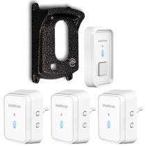 Campainha sem fio Intelbras CIB 101 Para 3 salas e Protetor Campainha sem fio Intelbras CIB 101 Para 3 salas e Protetor