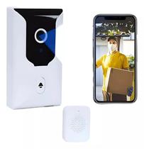Campainha Sem Fio Inteligente com Câmera WiFi,Microfone Visão Noturna HD, Áudio Bidirecional, , Monitoramento em Tempo Real